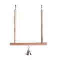 Wooden Parrot Swing Perch with Bell