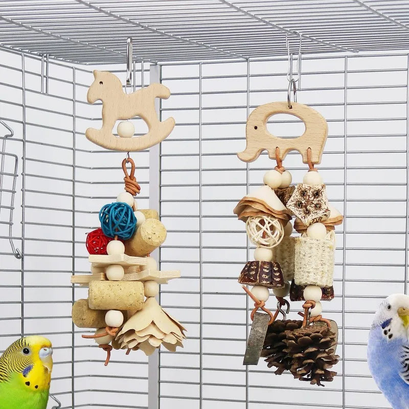 Wooden Animal Puzzle Chew Toy
