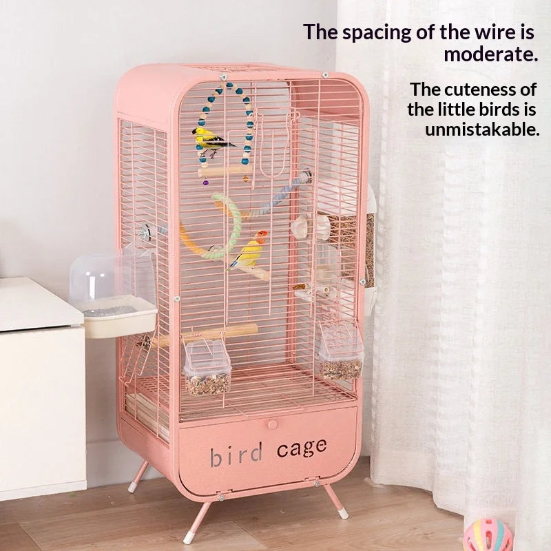 Large Metal Bird Cage with Removable Tray