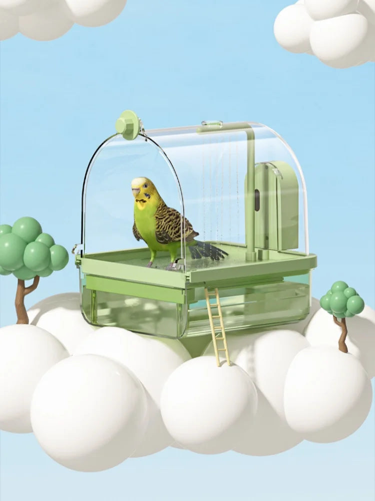 Hanging Bird Bath with Automatic Water Circulation