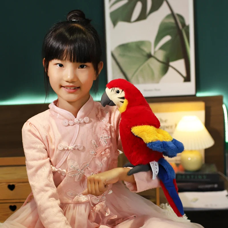 Lifelike Parrot Plush Toy (25cm)