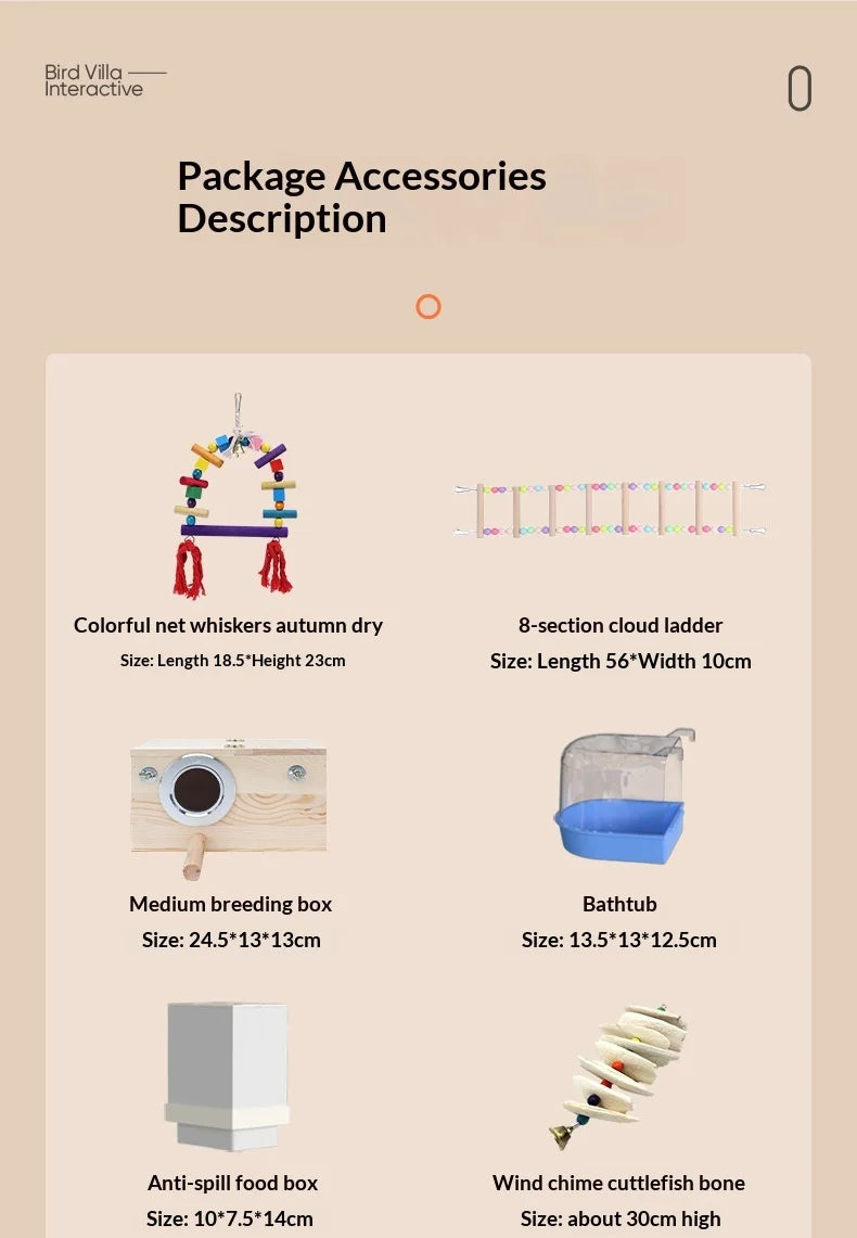 Luxury Powder Coated Breeding Cage - Multi Level