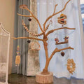 Bird Stand Tree Branch - Solid Wood Perch