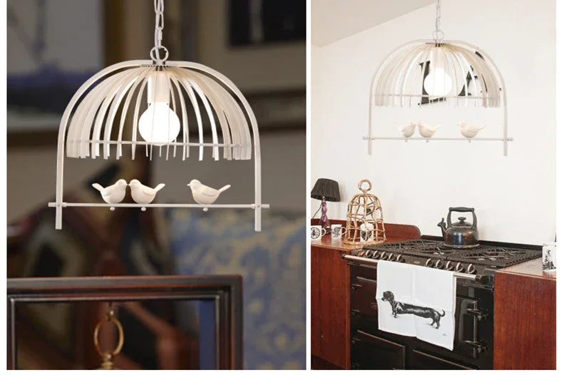 Retro Bird Cage Chandelier