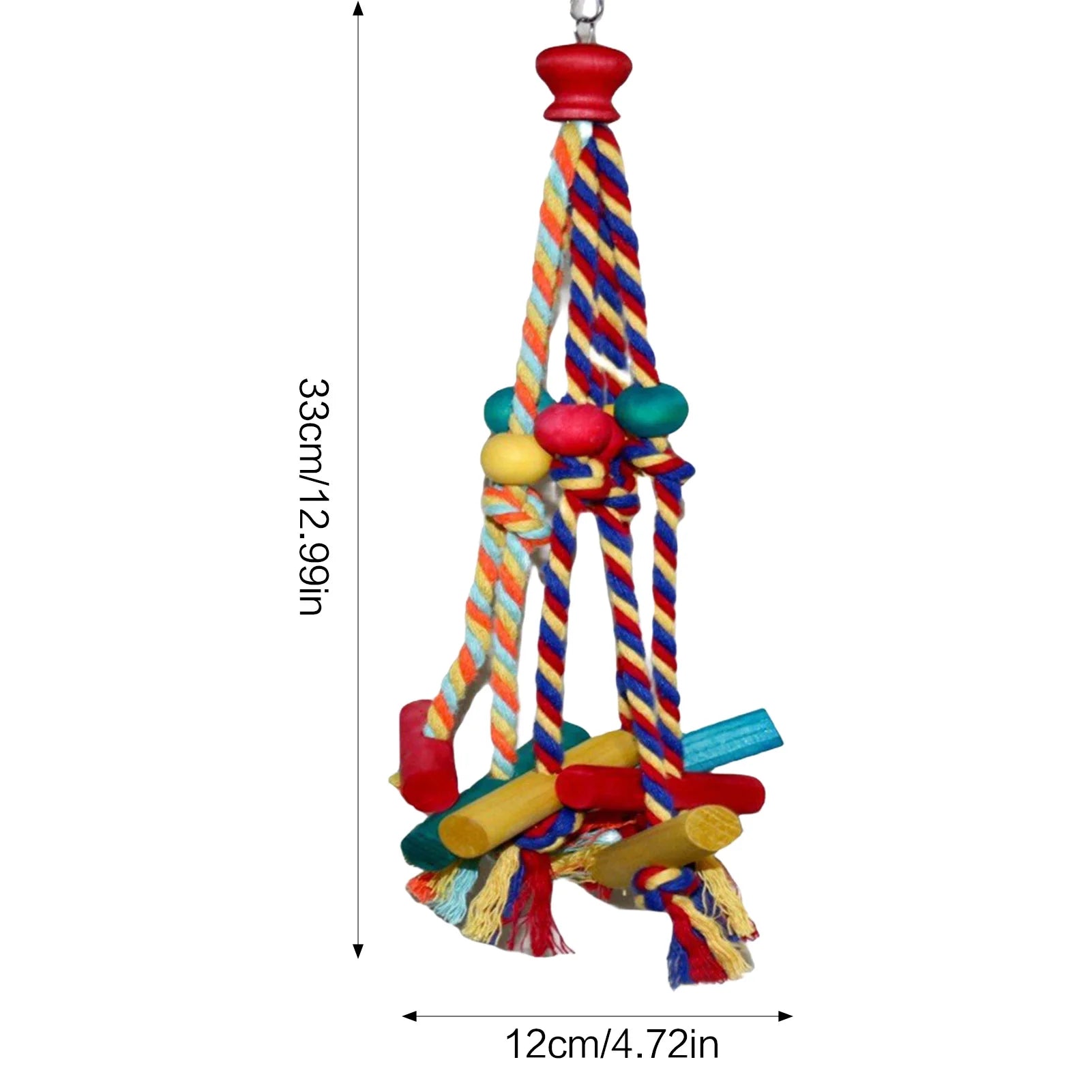 Multicolored Wooden Climbing Rope