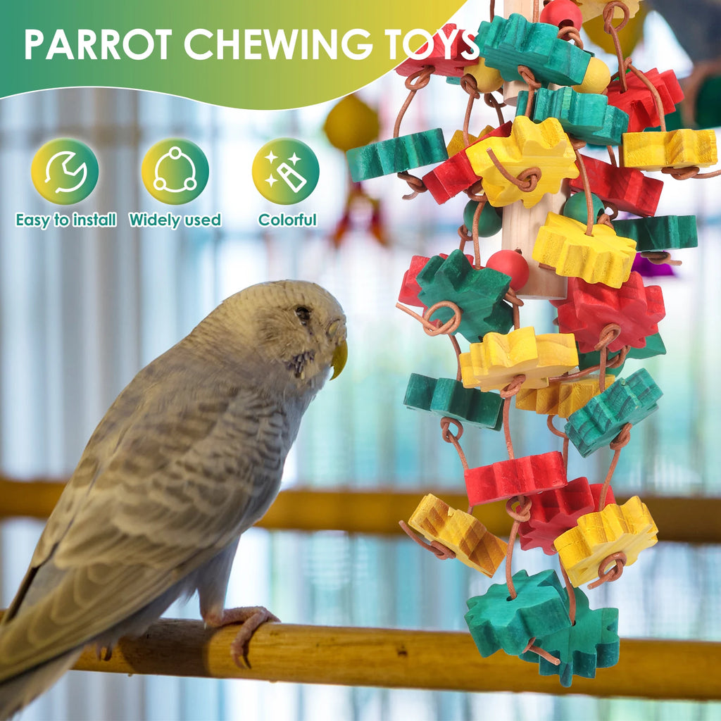 Multicolored Wooden Chew Toy
