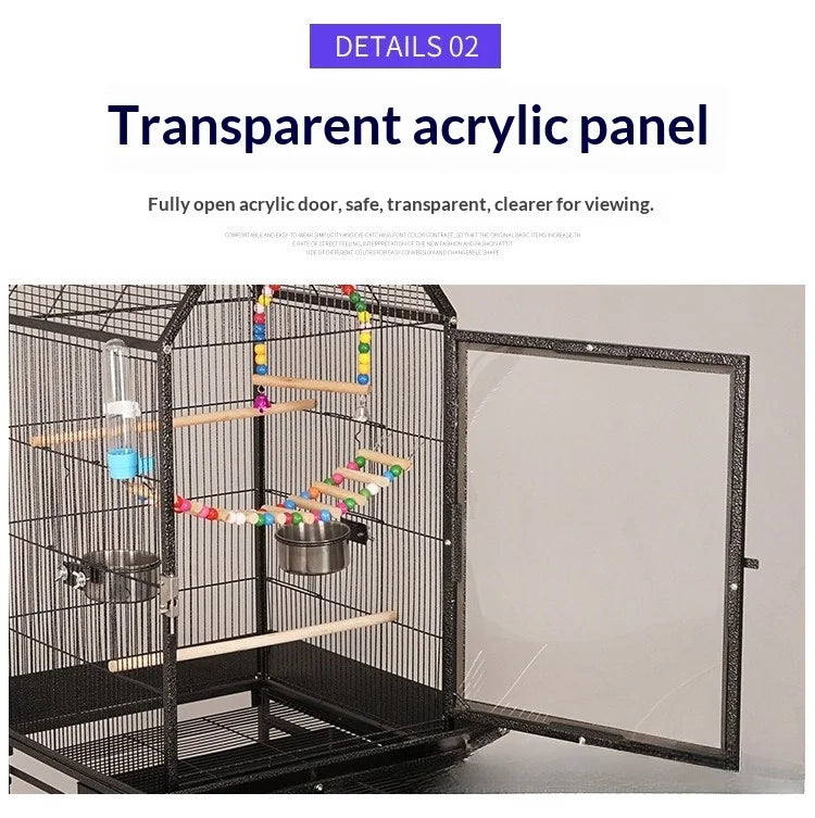 Luxury Metal Multi-Bird Aviary