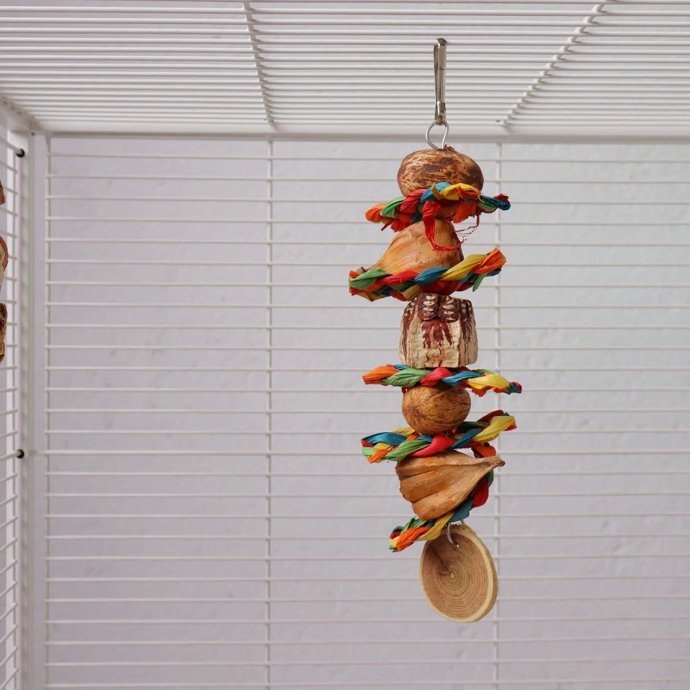 Natural Parrot Chew & Foraging Toy Set (3 Pack)