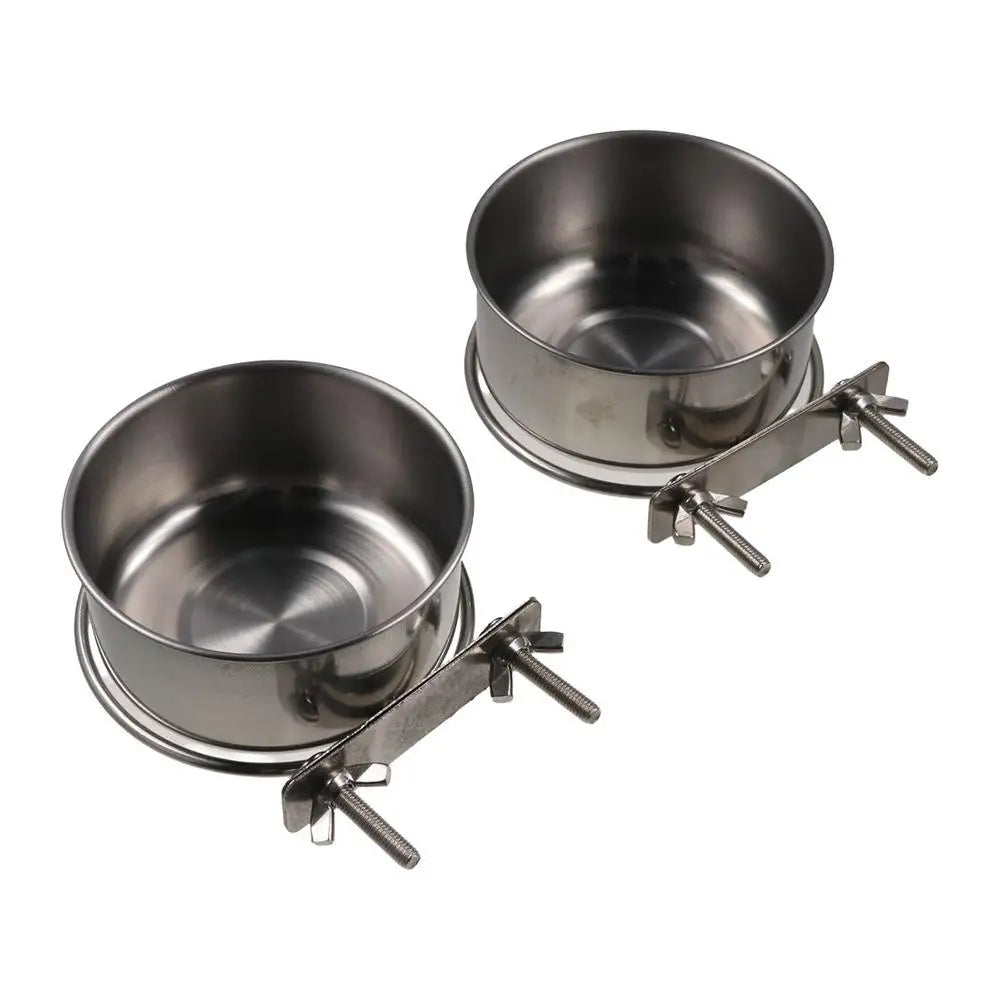 Stainless Steel Parrot Food & Water Bowl