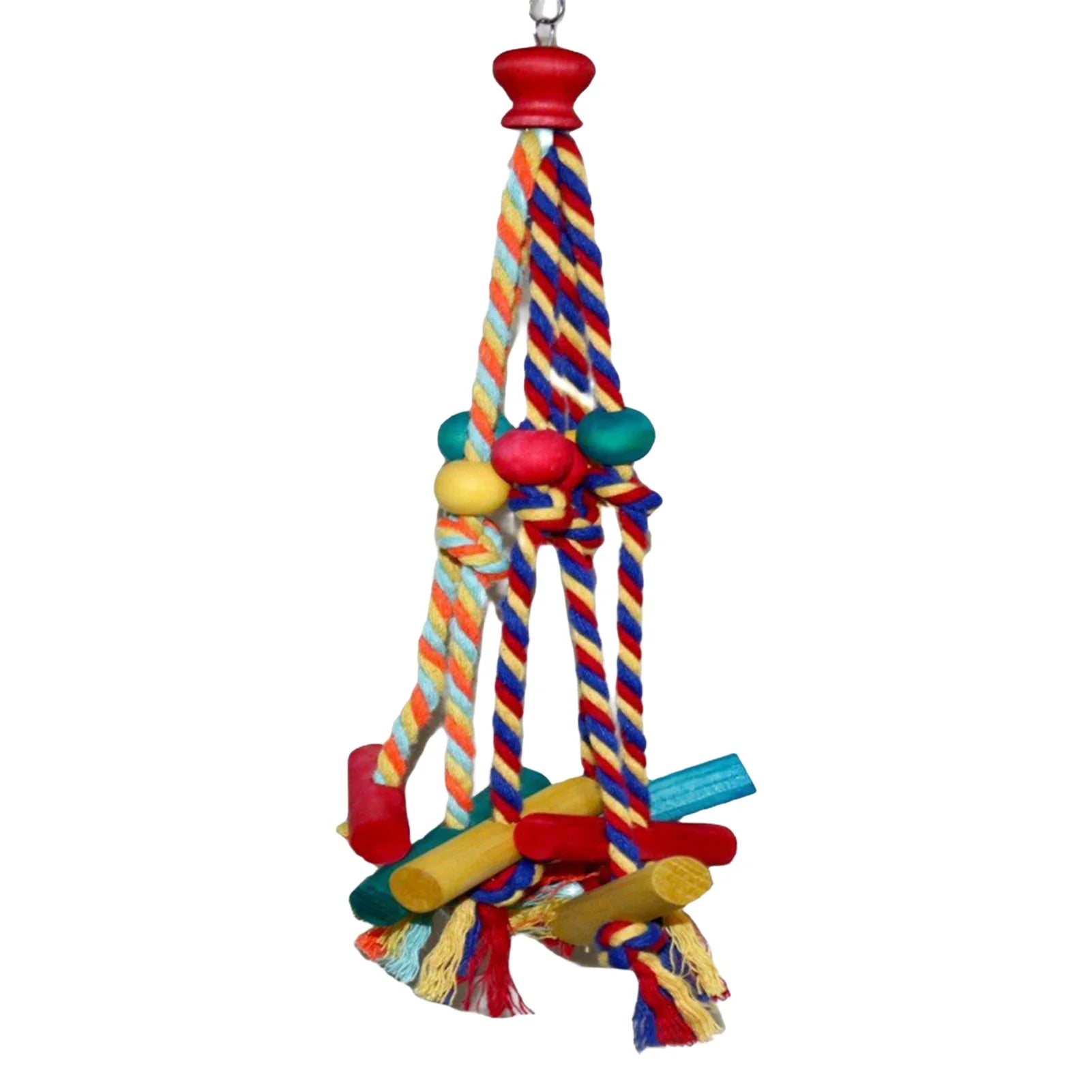 Multicolored Wooden Climbing Rope