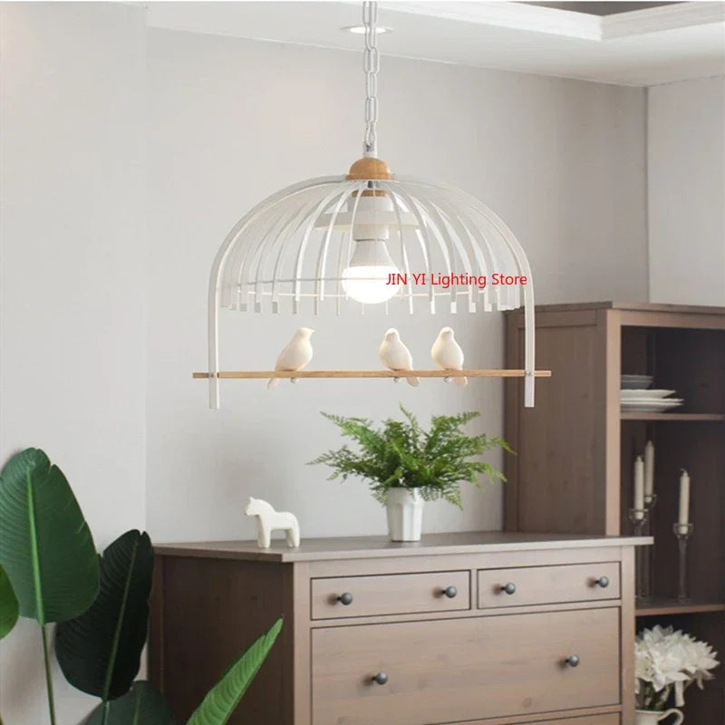 Retro Bird Cage Chandelier