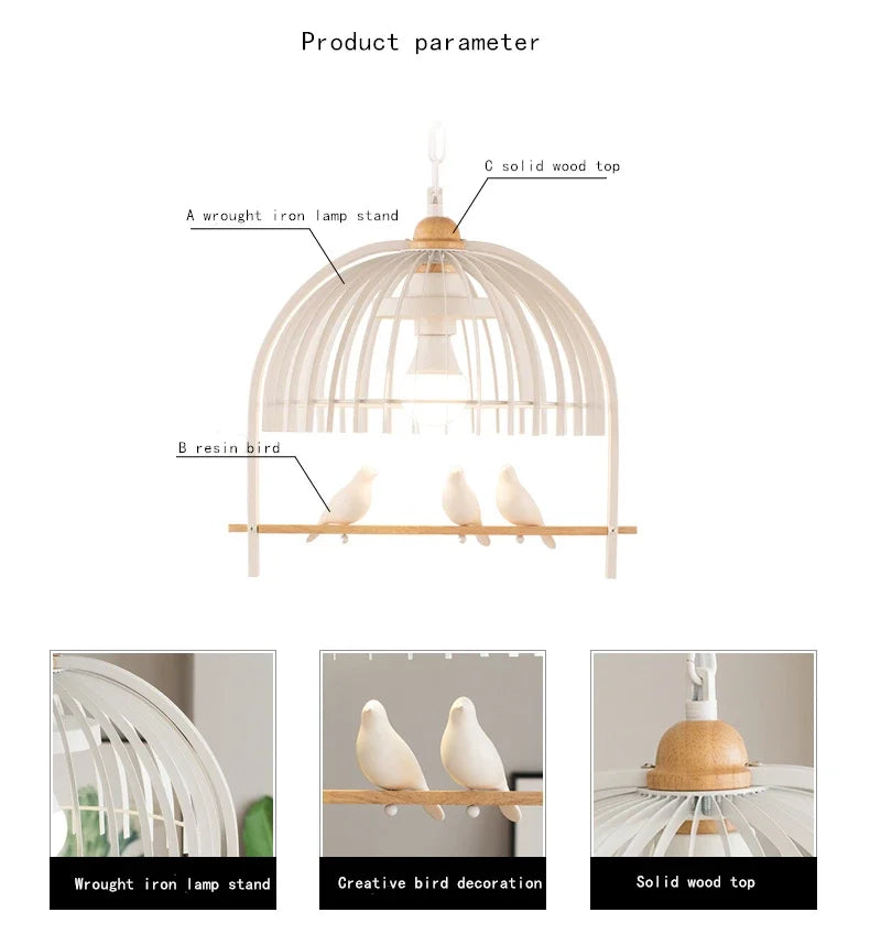 Retro Bird Cage Chandelier