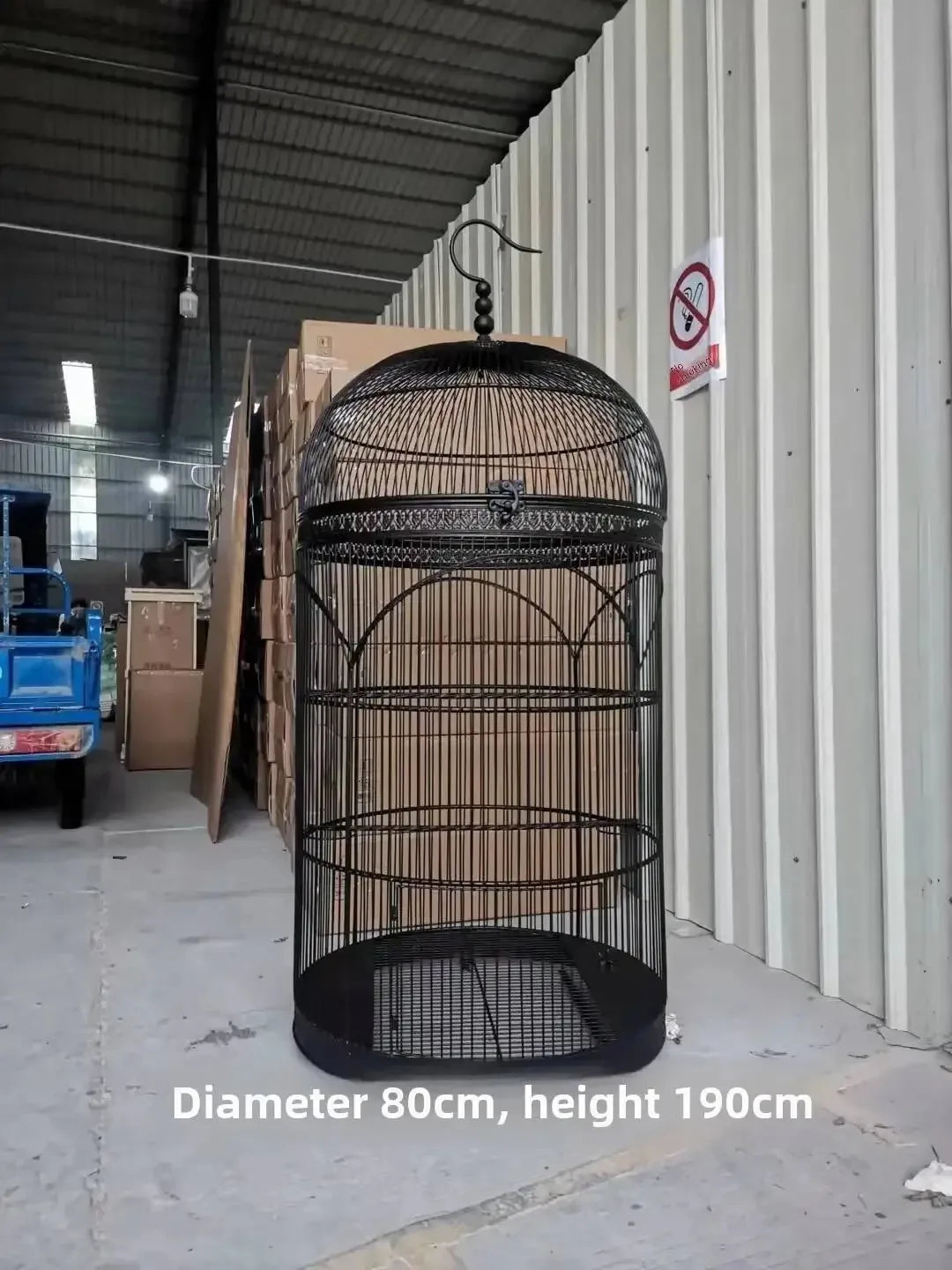 Extra Large Cylindrical Bird Cage - European Style