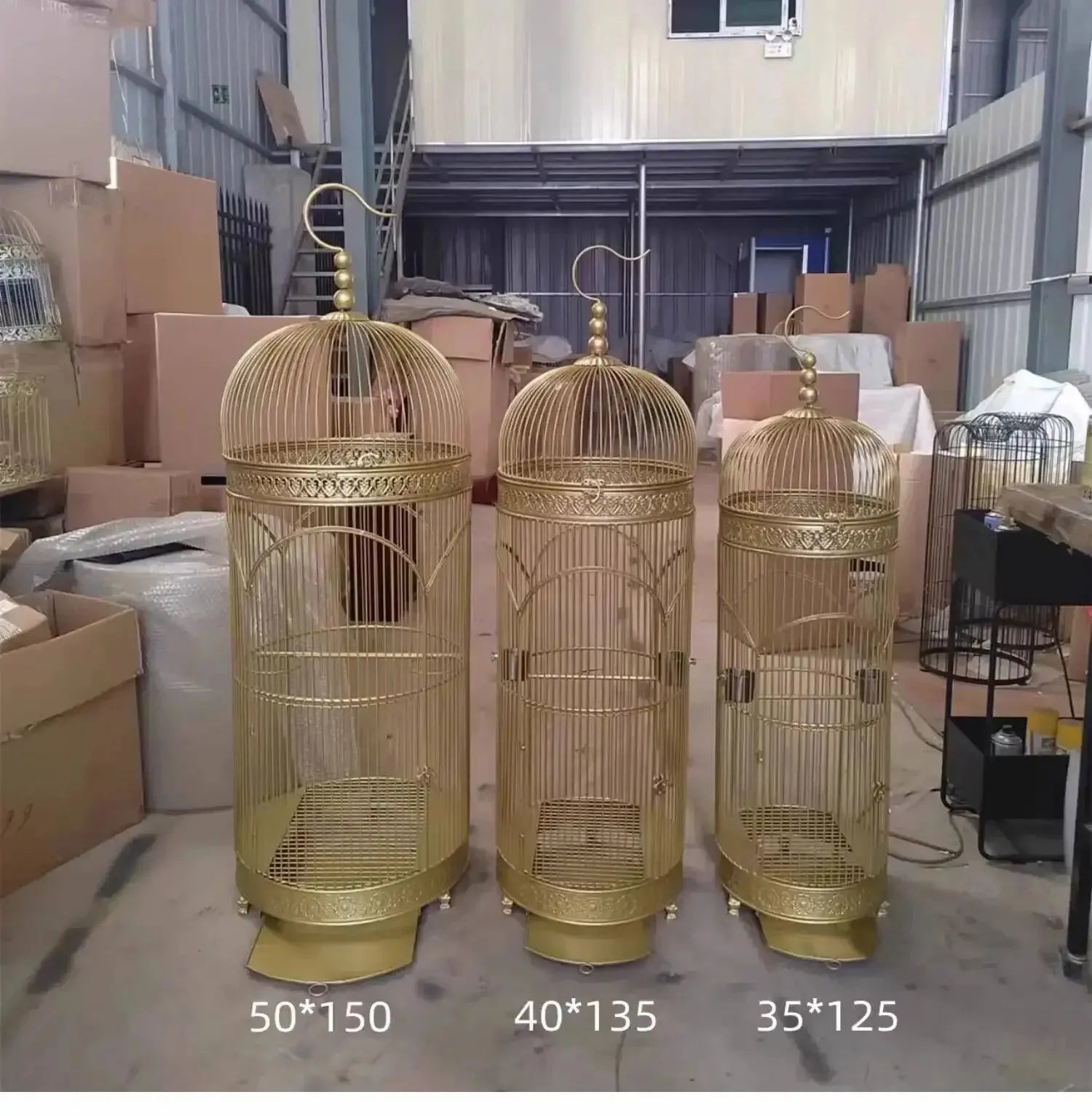 Extra Large Cylindrical Bird Cage - European Style