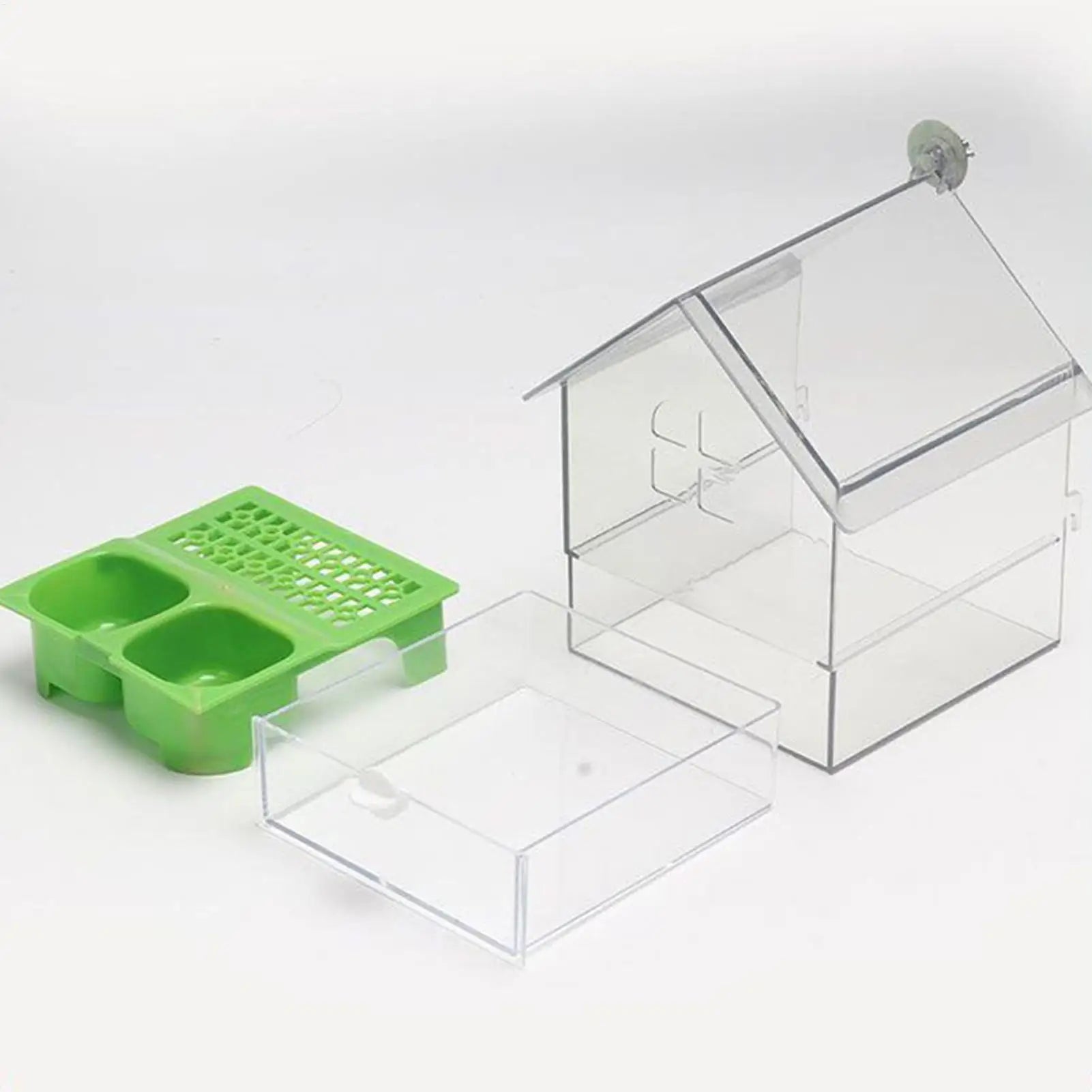 Anti-Scatter Bird Feeder & Bath