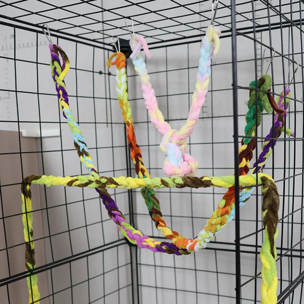 Bird Rope Bridge Swing Toy