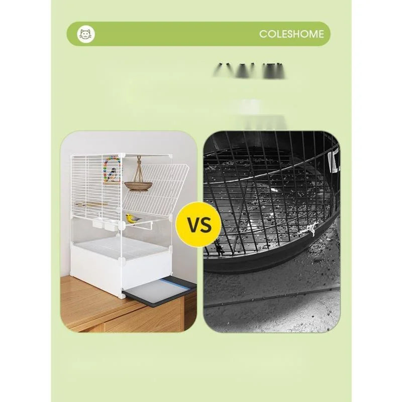 Splash-Proof Parrot Cage