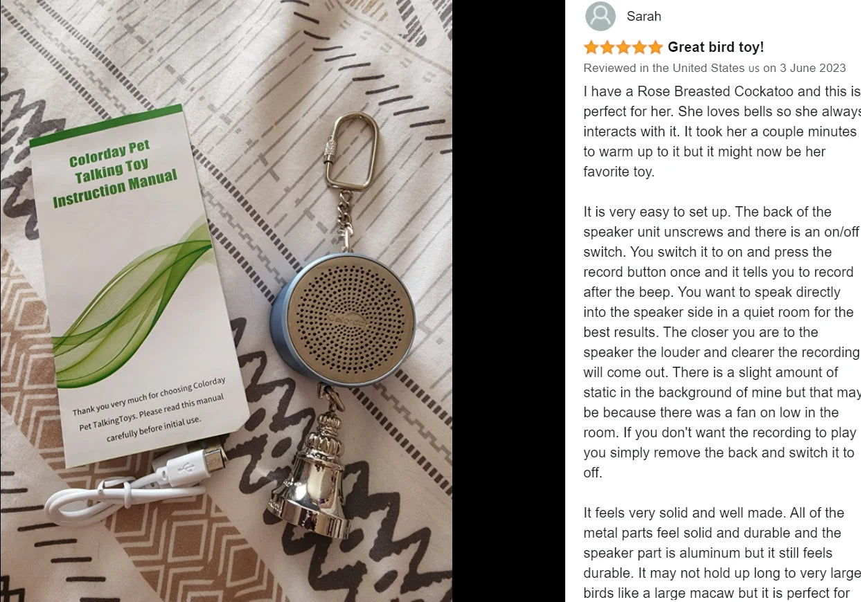 Interactive Talking Parrot Trainer