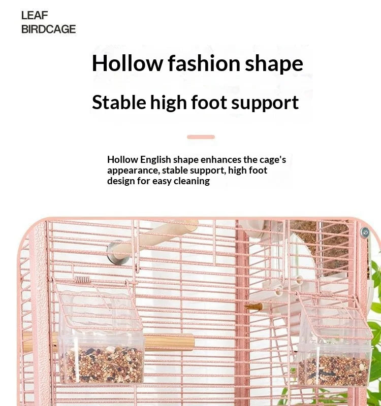 Large Metal Bird Cage with Removable Tray