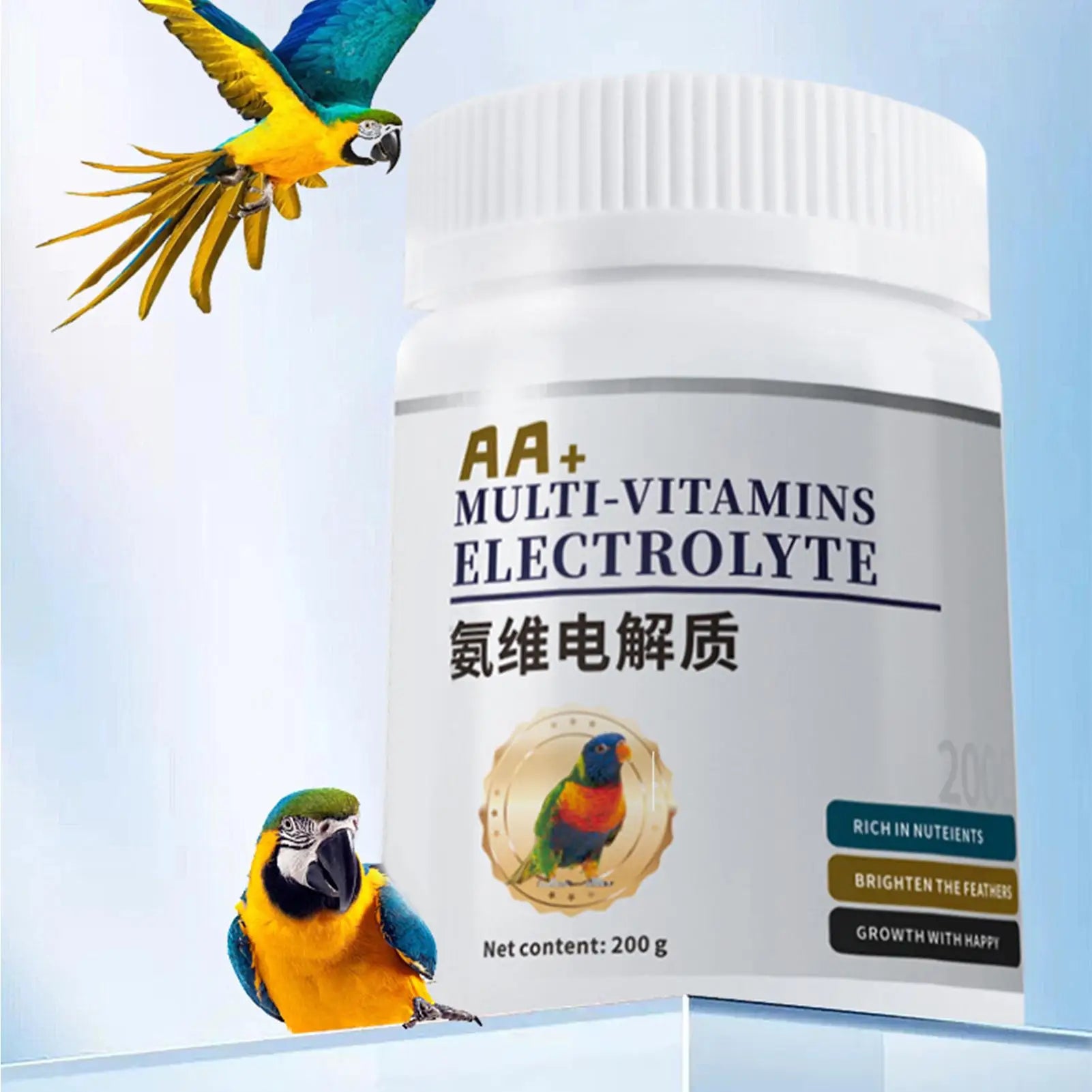 Bird Electrolyte & Probiotic Powder Supplement