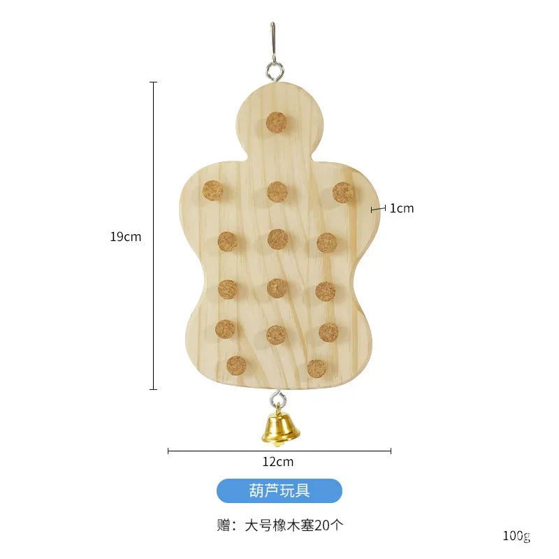 Natural Wooden Cork Puzzle Toy