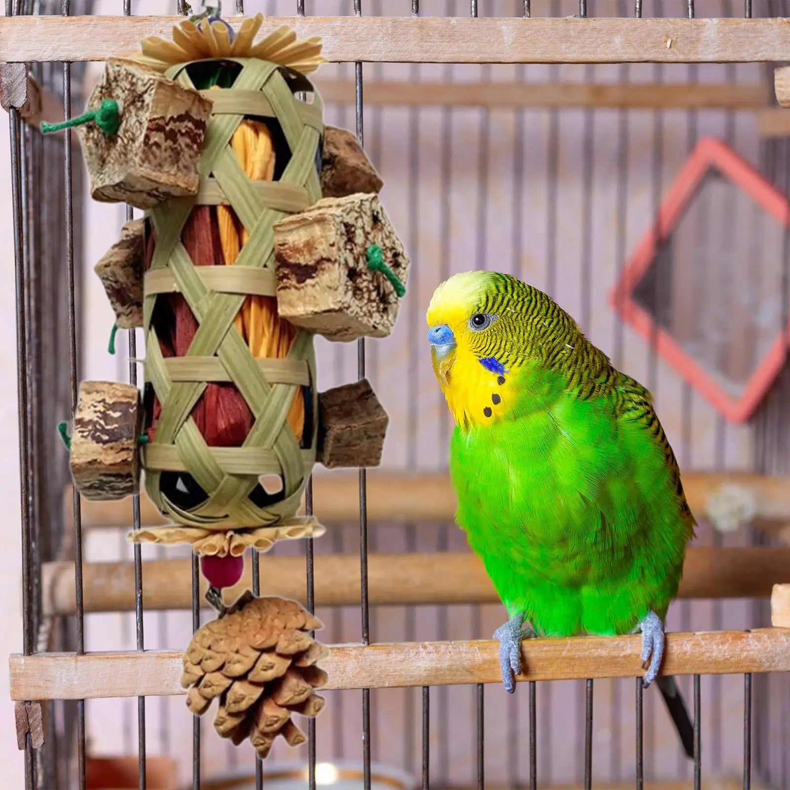 Parrot Cage Bite Toy