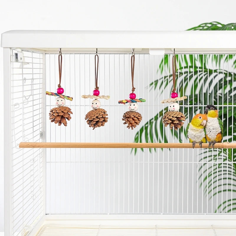 Natural Pinecone Bird Chew Toy