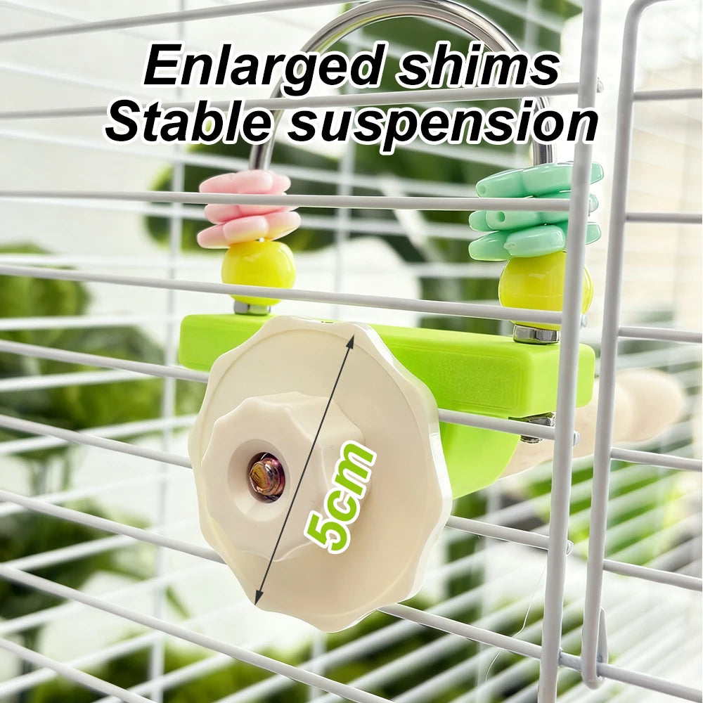 Wood Bird Perch with Chew Toy