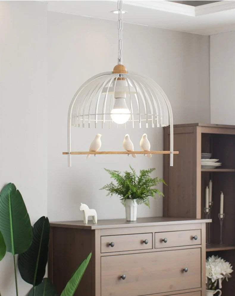 Retro Bird Cage Chandelier