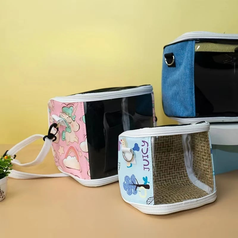 Portable Parrot Travel Bag — Breathable Carrier for Parrots & Small Birds