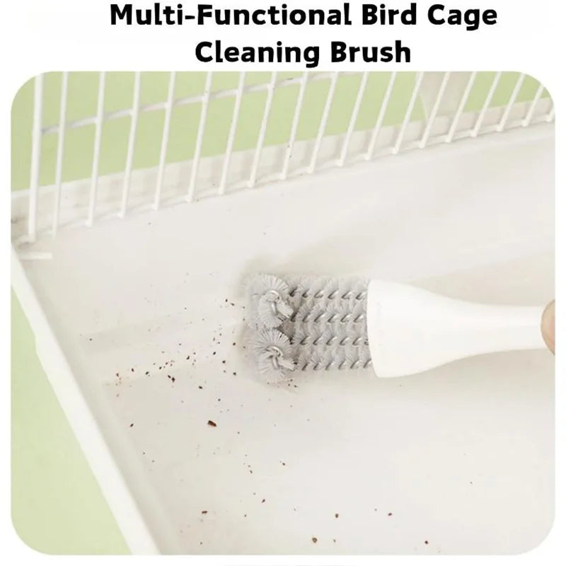 Bird Cage Cleaning Brush - Poop Remover Tool