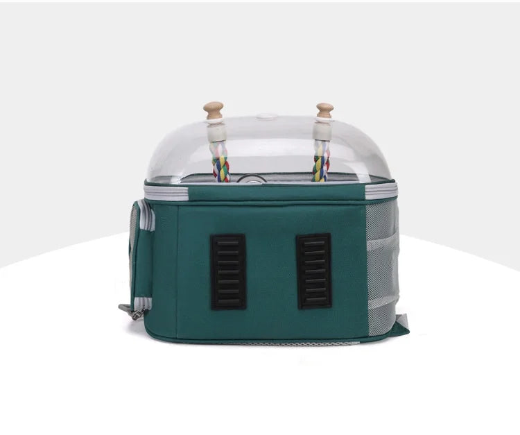 Portable Bird Carrier Backpack with Perch