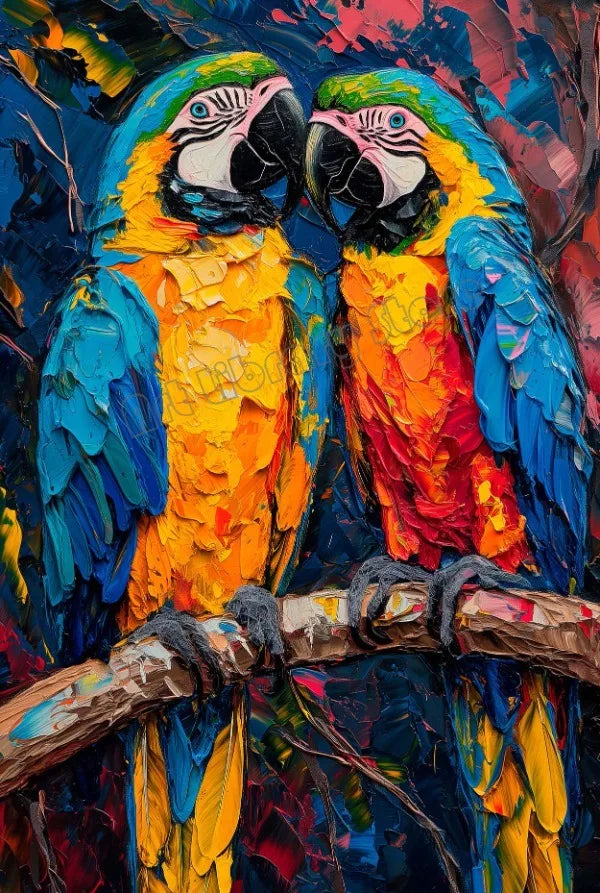 Tropical Bird Canvas Wall Art Print