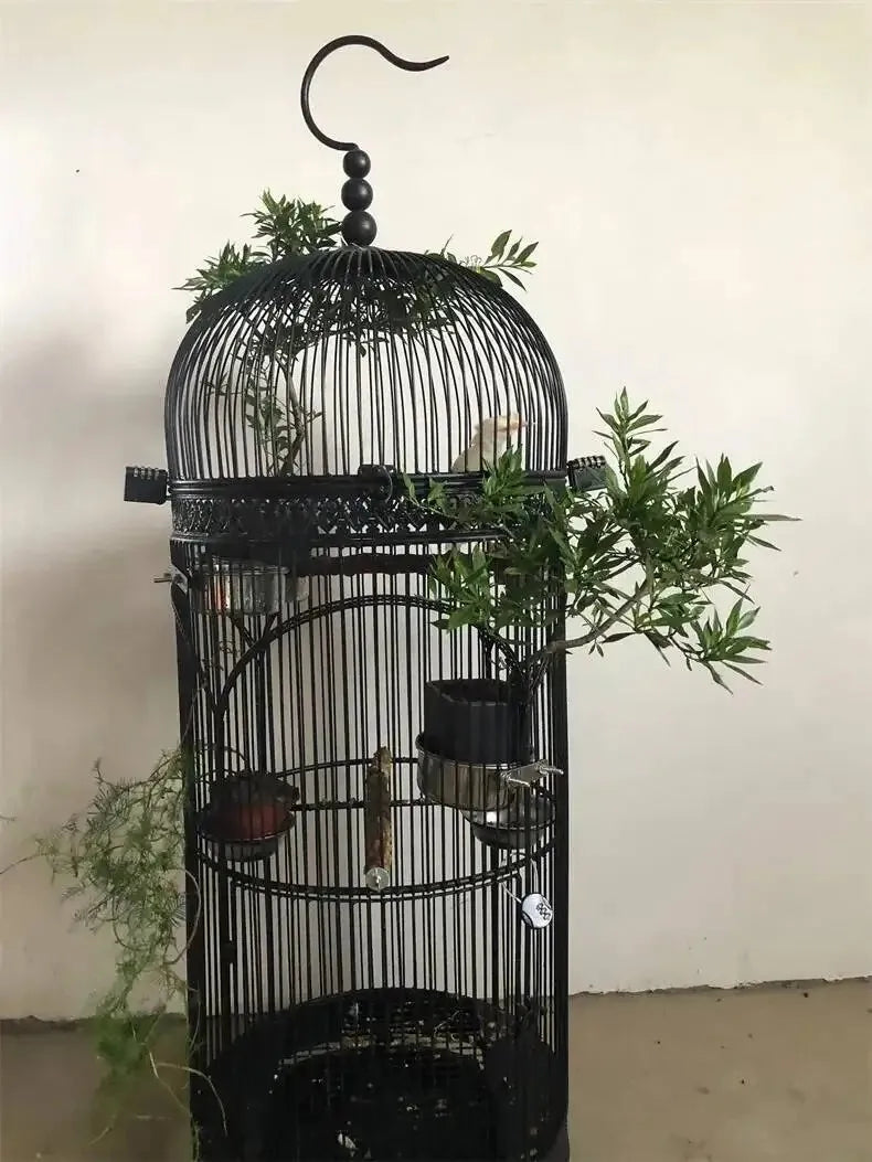 Extra Large Cylindrical Bird Cage - European Style