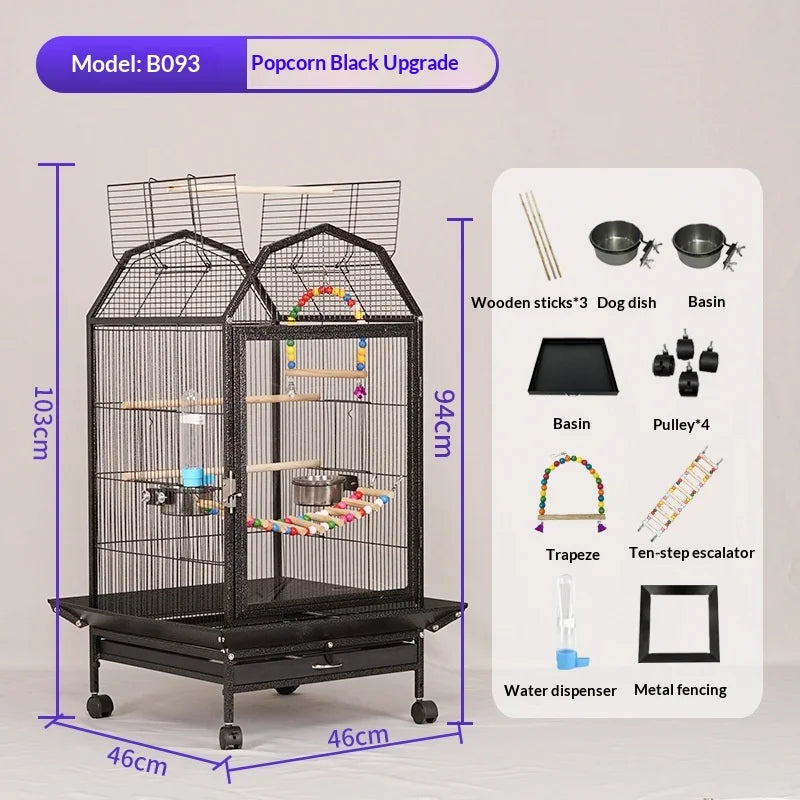 Luxury Metal Multi-Bird Aviary