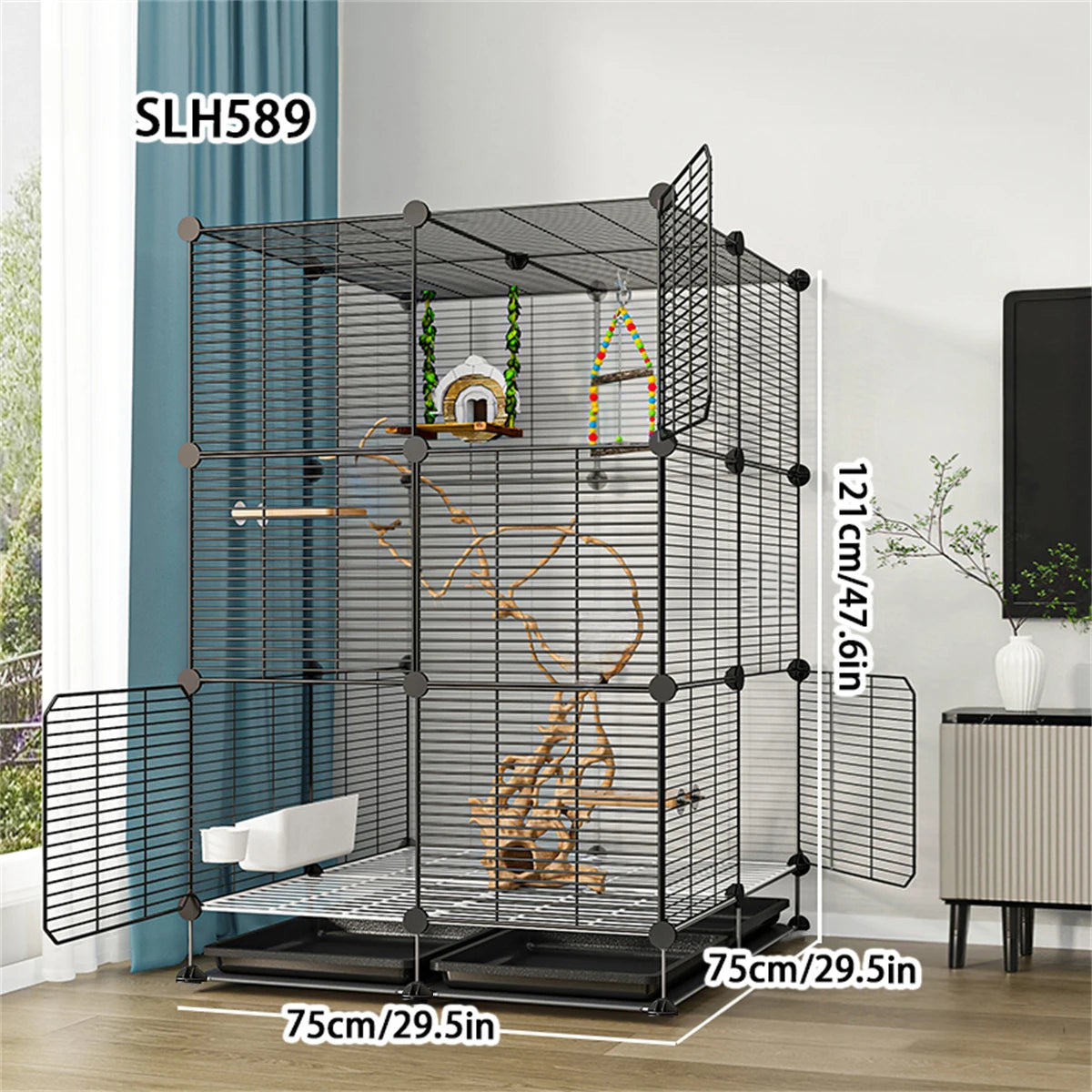 Large Multi-Layer Breeding Cage with Drawer