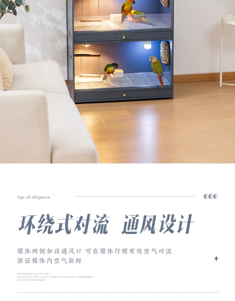 Thermostatic Parrot Breeding Cage