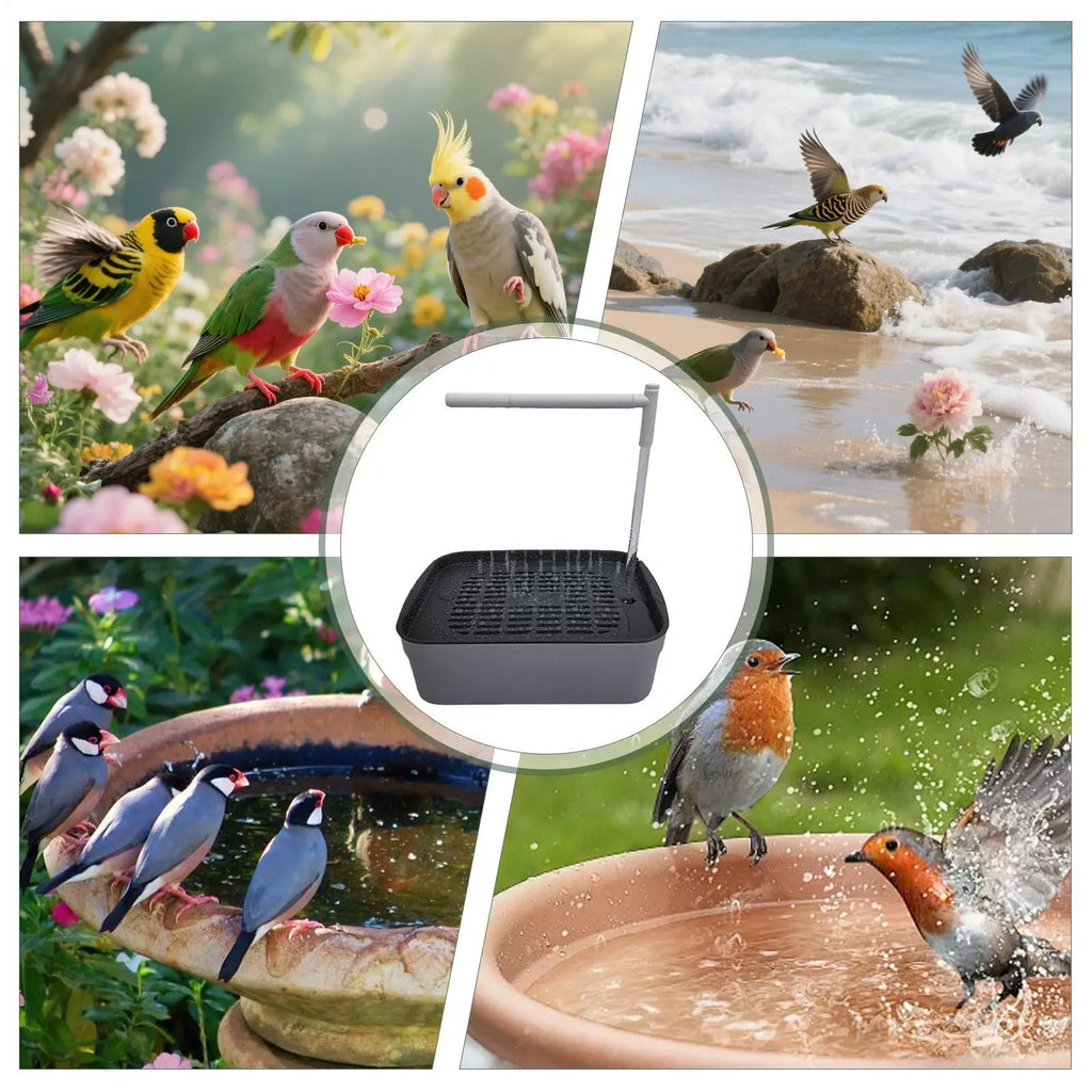 Rechargeable Parrot Shower Bath with Circulating Faucet