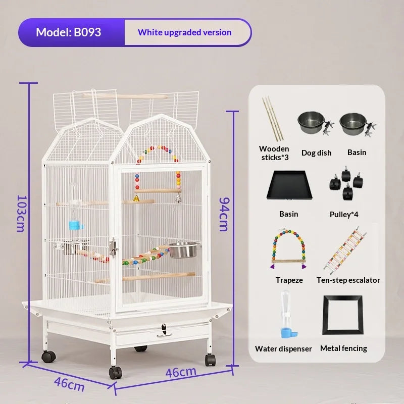 Luxury Metal Multi-Bird Aviary