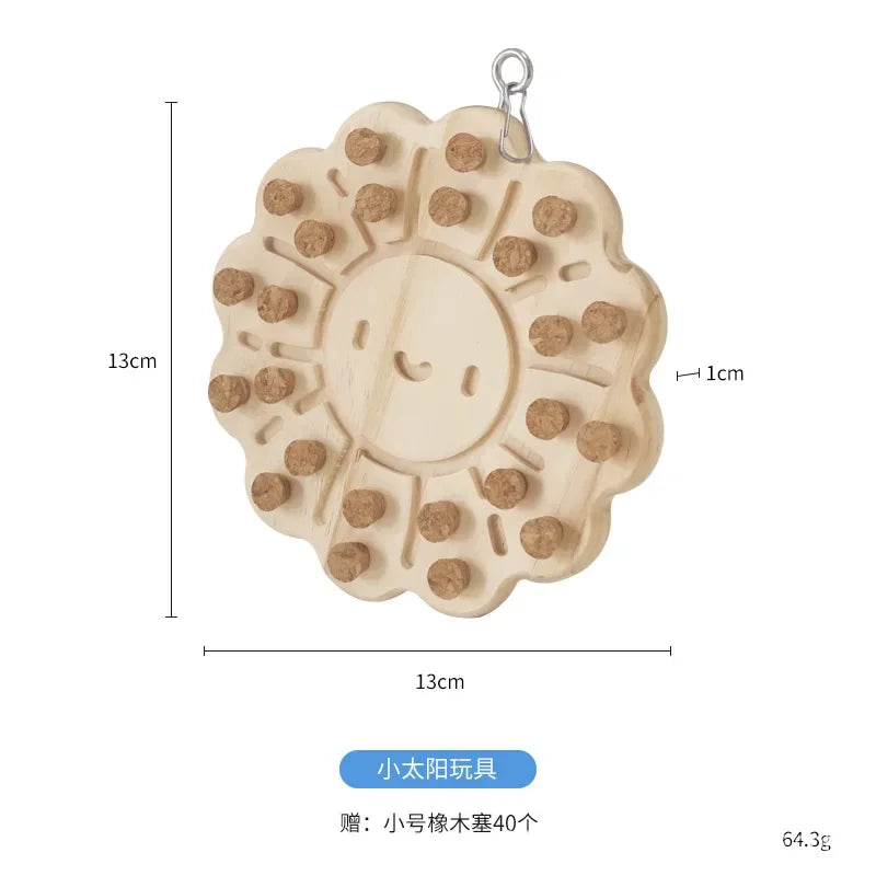 Natural Wooden Cork Puzzle Toy