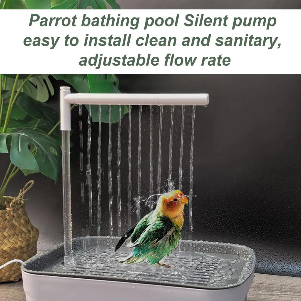 Rechargeable Parrot Shower Bath with Circulating Faucet