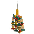 Large Parrot Natural Wood Block Toy