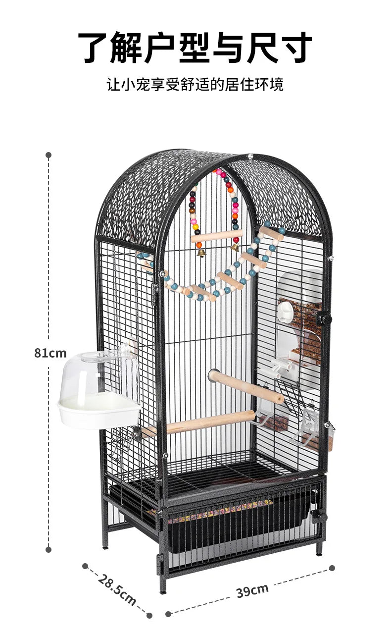 Large Acrylic Parrot Cage