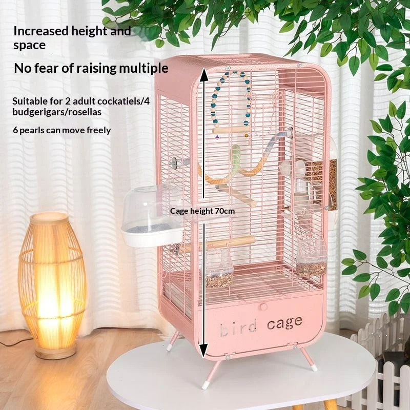Large Metal Bird Cage with Removable Tray