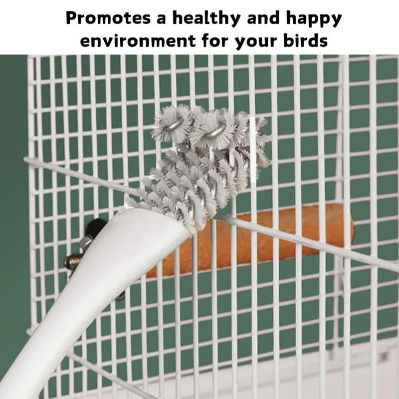 Bird Cage Cleaning Brush - Poop Remover Tool