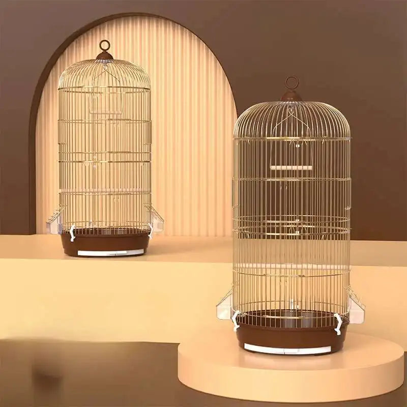 Premium Metal Bird Cage - Large Parrot Aviary for Cockatiels, Parrots