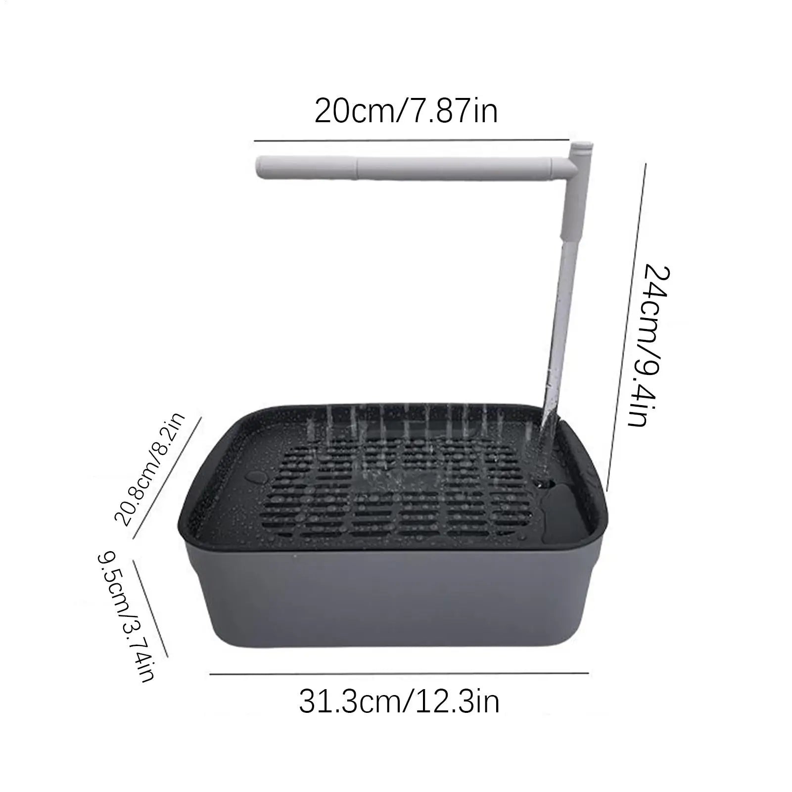 Rechargeable Parrot Shower Bath with Circulating Faucet