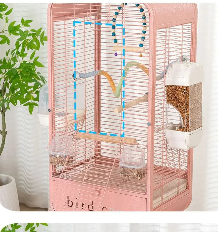 Large Metal Bird Cage with Removable Tray