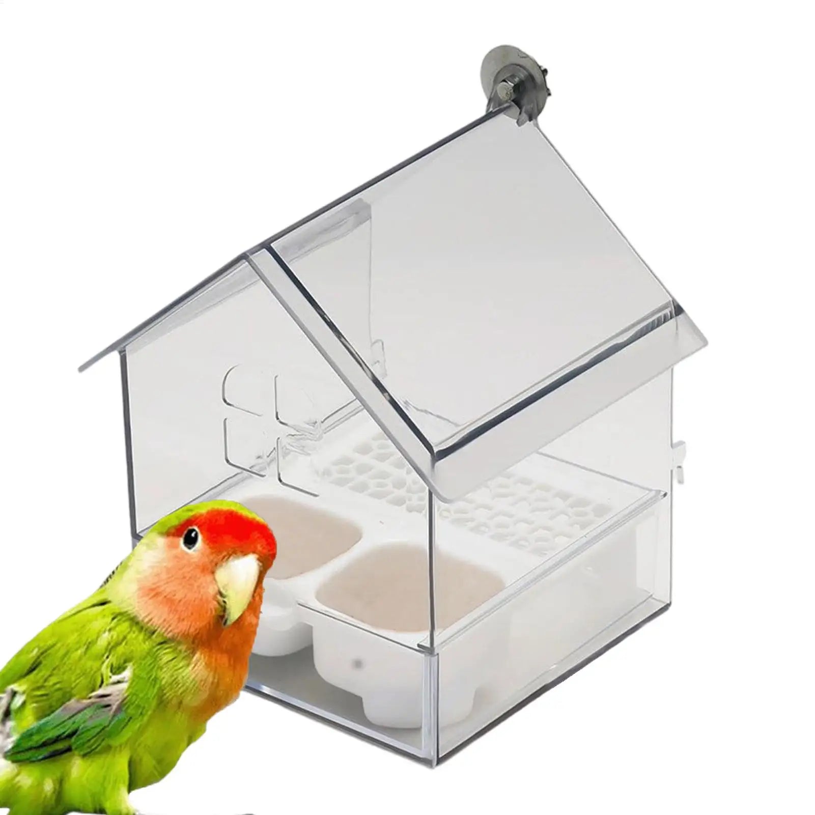 Anti-Scatter Bird Feeder & Bath