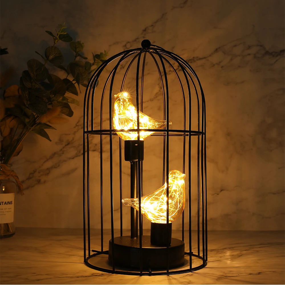 Birdcage Decorative Table Lamp